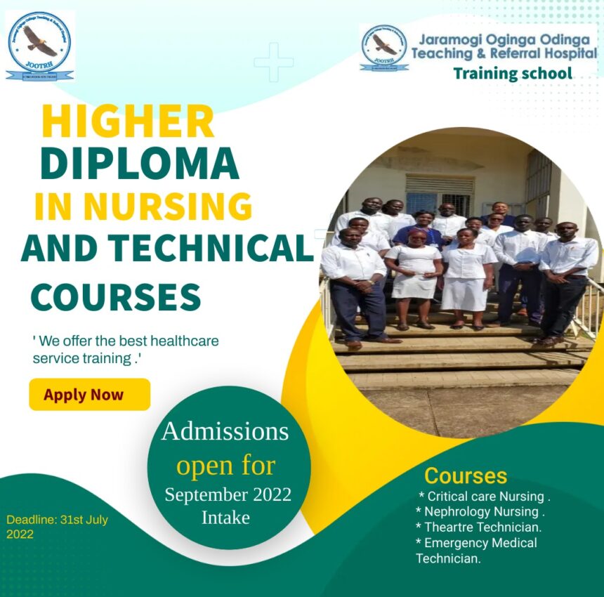 Training for Higher diploma in Nursing and Technical courses.