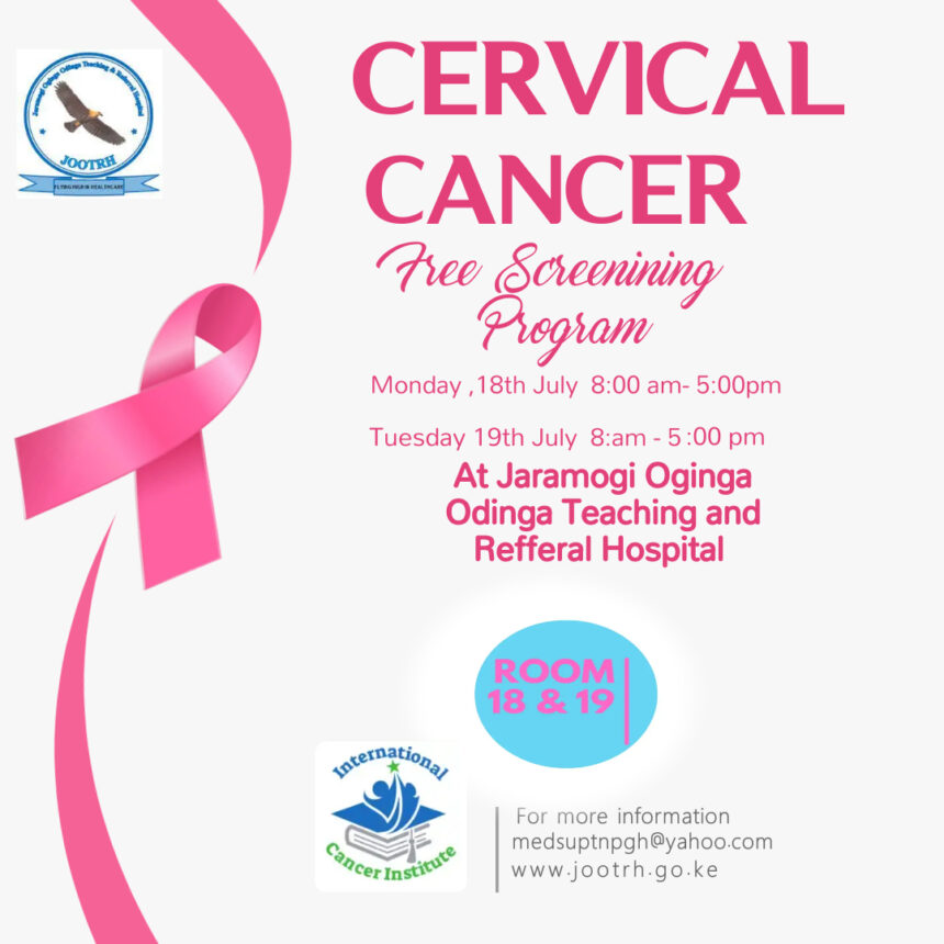 FREE CANCER SCREENING AT JOOTRH