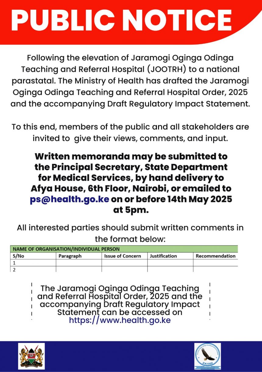 PUBLIC NOTICE